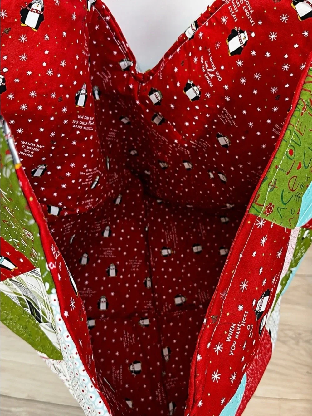 Handmade mondo quilted